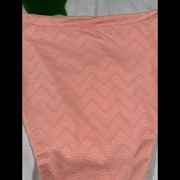 NEW Becca Chevron French Cut Bikini Bottoms in Salmon Pink [‎ Medium ] - Picture 11 of 12